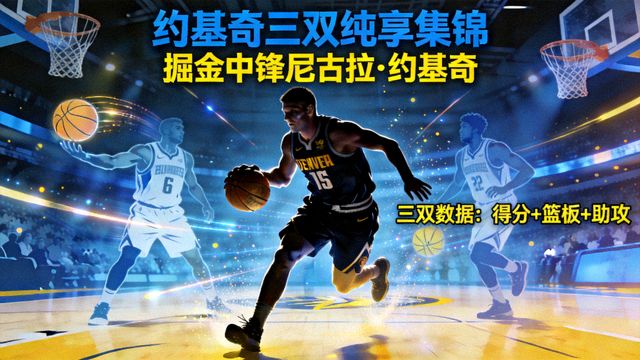 掘金中锋约基奇三双表现的纯享集锦封面图